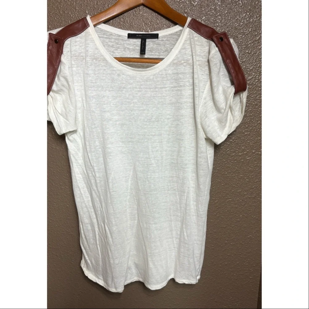 Bcbgmaxazria burnout embellished tee - Picture 3 of 7